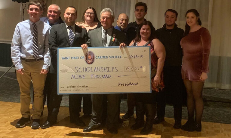 St Mary of Carmen members Awarding a Scholarship