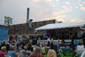 stage and spectators