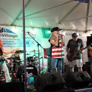 band performing on stage