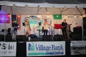 band performing