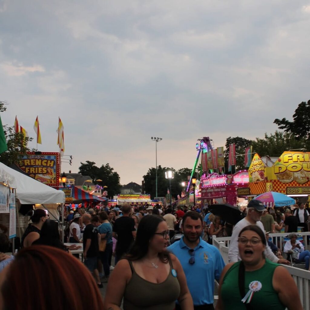 crowd at park
